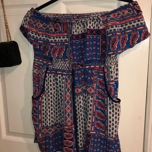 Band of gypsies strapless romper
